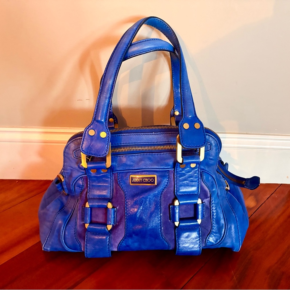 Jimmy Choo 2007 Vibrant Blue Shoulder Bag